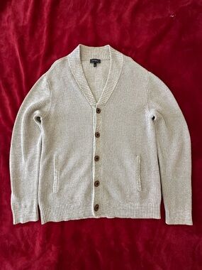 Ribbed Shawl Neck Cardigan
